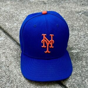 MLB Baseball Team Hat NY Mets 59FIFTY Royal Blue Vintage Style